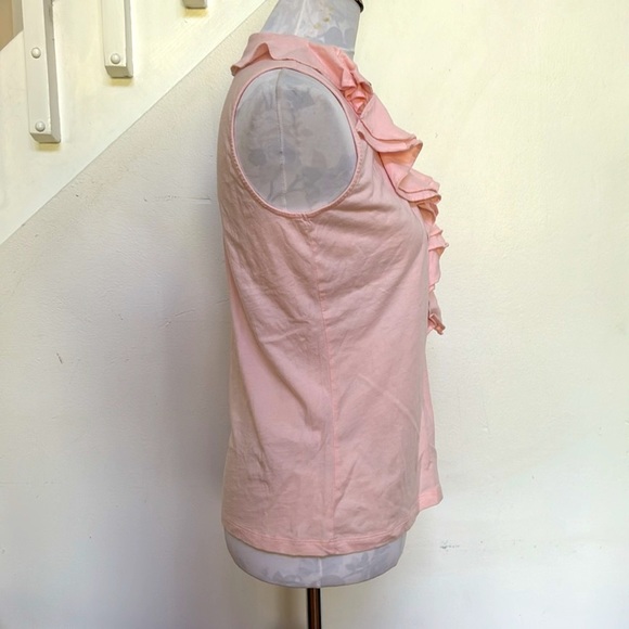 Ralph Lauren Jeans Co Vintage Pale Pink V-Neck Prairie Top - Picture 5 of 8